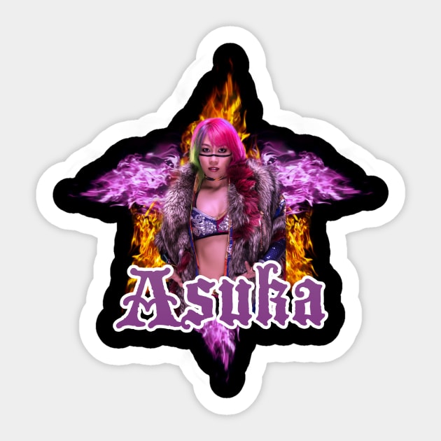 Asuka // WWE FansArt Sticker by suprax125R